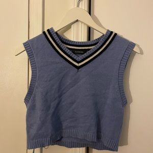 Glassons cropped blue vest